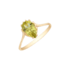 9kt. guldring med lemon kvarts 62165133