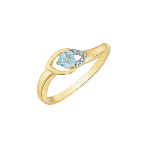 8kt. guldring med himmelblå topas 62323053
