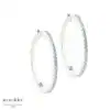 Aqua Dulce sølv Hoops RANVA 25mm. 5794