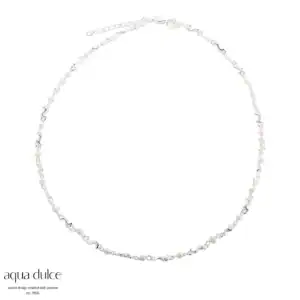 Aqua Dulce RHUMBA PEARL sølv halskæde 5178