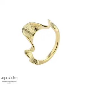 Aqua Dulce RHUMBA sølvforgyldt ring 5183