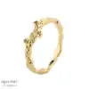 Aqua Dulce BARBARA sølvforgyldt ring 5393