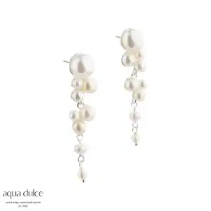 Aqua Dulce BUBBELS LONG sølv ørestikker 5449