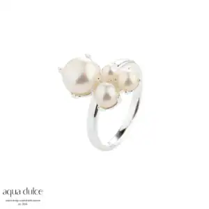 Aqua Dulce BUBBELS sølv ring 5465