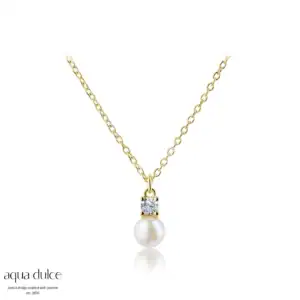 Aqua Dulce DARLING BUBBELS sølvforgyldt halskæde 5596