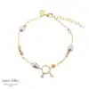 Aqua Dulce KOI ROSE PEARL sølvforgyldt armbånd 5633
