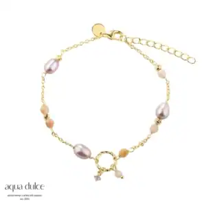 Aqua Dulce KOI ROSE PEARL sølvforgyldt armbånd 5633