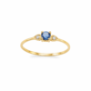 Guldring med Safir
