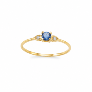 Guldring med Safir