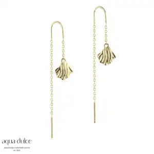 Aqua Dulce HULDA sølvforgyldt øretråde 5273