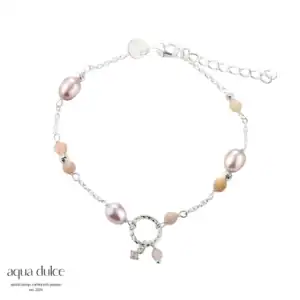 Aqua Dulce KOI ROSE PEARL sølv armbånd 5632