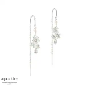 Aqua Dulce JASMIN sølv øretråde 5891