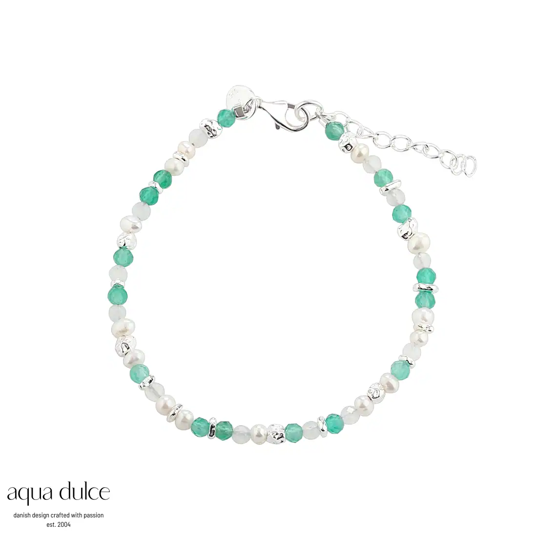Aqua Dulce GREEN GARDEN sølv armbånd 5977
