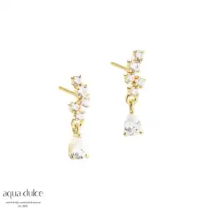 Aqua Dulce AURA sølvforgyldte ørestikker 6086