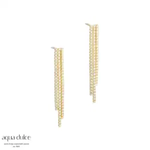 Aqua Dulce TENNIS DARLING sølvforgyldt ørestikker 6132