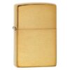Zippo Lighter Brushed Chrome guld farve Z-204B
