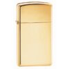 Zippo Lighter High Polish Chrome Slim guld farve Z-1654B