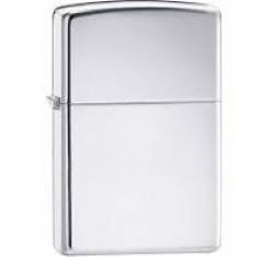 Zippo Lighter High Polish Chrome sølv farve Z-250