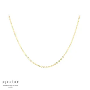 Aqua Dulce FANCY sølv forgyldt halskæde 6072