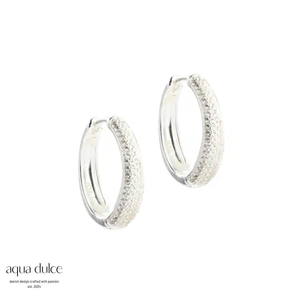 Aqua Dulce DARLING EMMA sølv creoler 6095