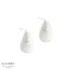 Aqua Dulce PAVÉ BIG sølv ørestik 6101