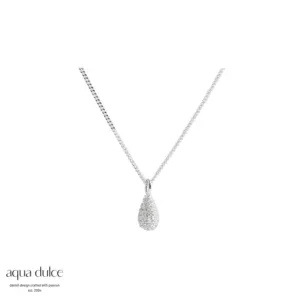 Aqua Dulce PAVÉ halskæde i sølv 6109