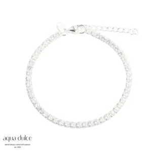 Aqua Dulce TENNIS BIG sølv armbånd 6135