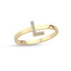 Nuran bogstav ring – L Pavé