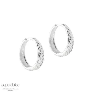 Aqua Dulce CAPPA 20mm sølv creoler 6239
