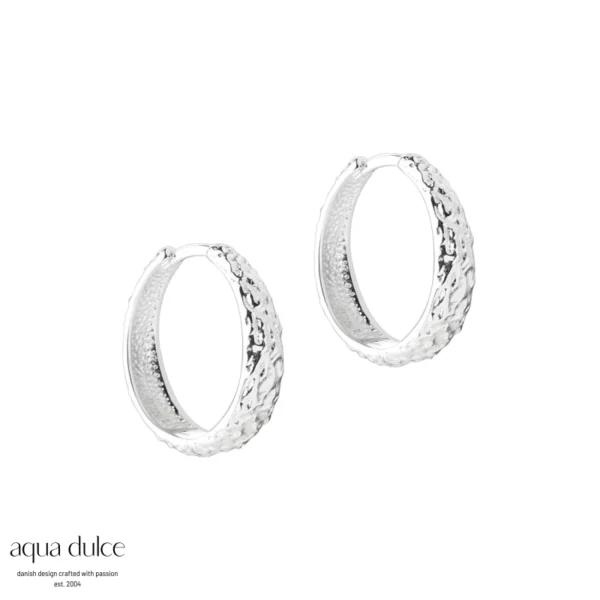 Aqua Dulce CAPPA 20mm sølv creoler 6239