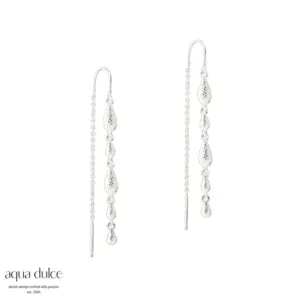 Aqua Dulce CAPPA sølv øretråde 6225