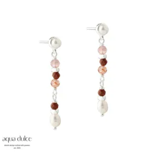 Aqua Dulce PEACHY sølv ørestikker 6243