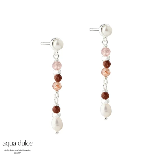 Aqua Dulce PEACHY sølv ørestikker 6243
