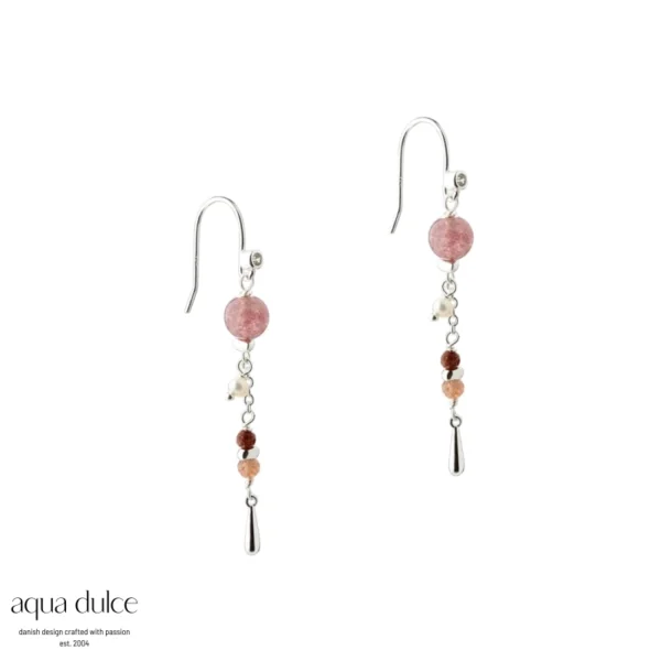 Aqua Dulce PEACHY sølv ørebøjle 6245