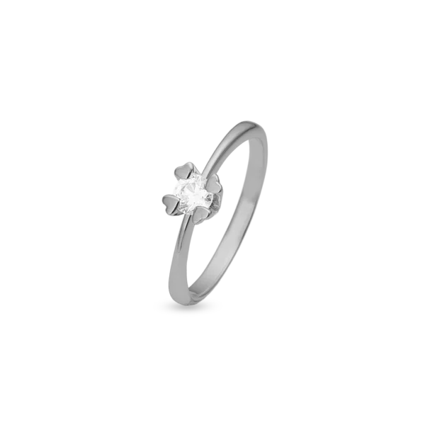 Aagaard Mary 14kt hvidguld ring
