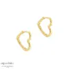 Aqua Dulce LOVE ME HEART sølvforgyldt creoler 5934