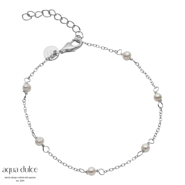Aqua Dulce PEARLY BRACLET sølv armbånd 4102