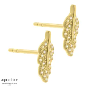 Aqua Dulce LEONA sølvforgyldt ørestikker 4288