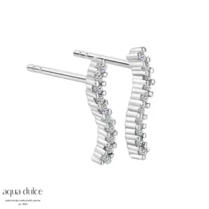 Aqua Dulce ISABELLA sølv ørestikker 4482