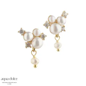 Aqua Dulce DARLING BUBBELS CLOUD sølvforgyldt ørestikker 5586