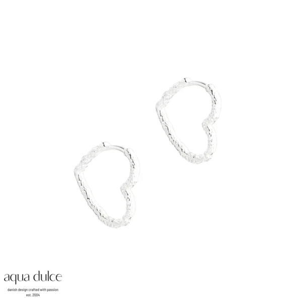 Aqua Dulce LOVE ME BIG sølv creoler 5949