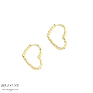 Aqua Dulce LOVE ME BIG sølvforgyldte creoler 5950