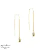 Aqua Dulce SHINY DROP sølvforgyldte øretråde 6172