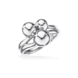 Scrouples sølv kugle ring 728072