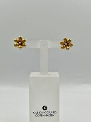 Ole Lynggaard 14kt Blomster ørestikker