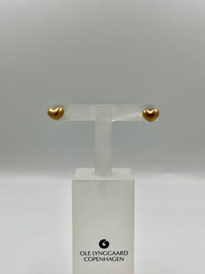 Ole Lynggaard 14kt hjerte ørestikker