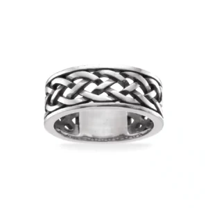 Scrouples flettet herrering sølv oxideret