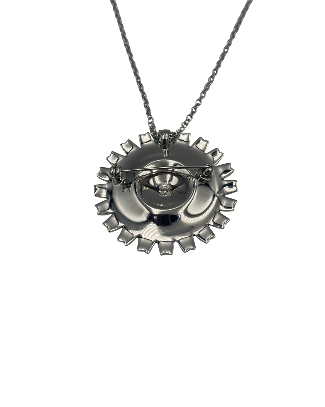 Georg Jensen Daisy sølv broche/halskæde - Billede 2