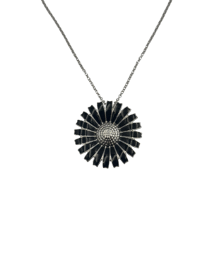 Georg Jensen Daisy sølv broche/halskæde