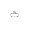 SKN 14 karat hvidguld ring med oval diamant